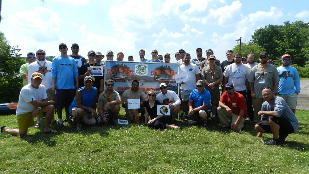 Group Photo of Kayak Anglers